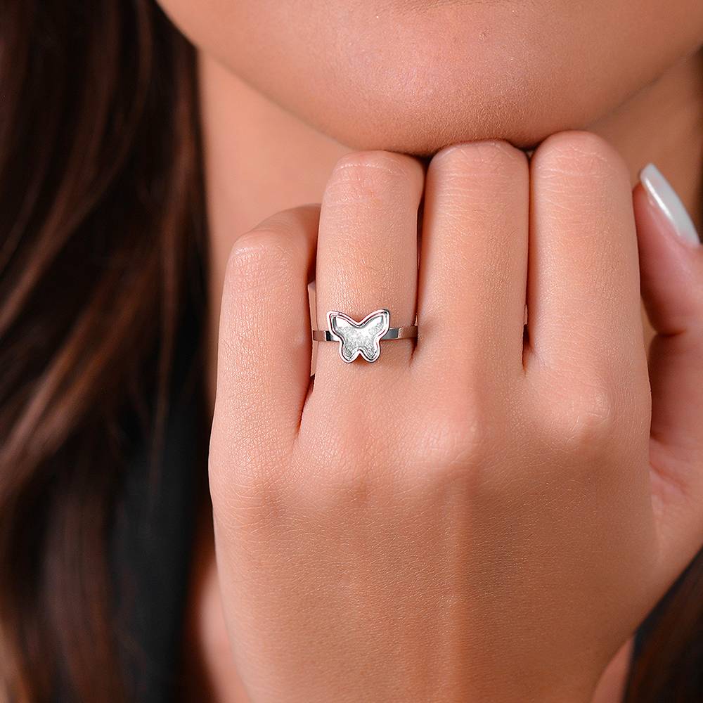 ANELLO DONNA IN ACCIAIO CON FARFALLA E ZIRCONI - Image 2