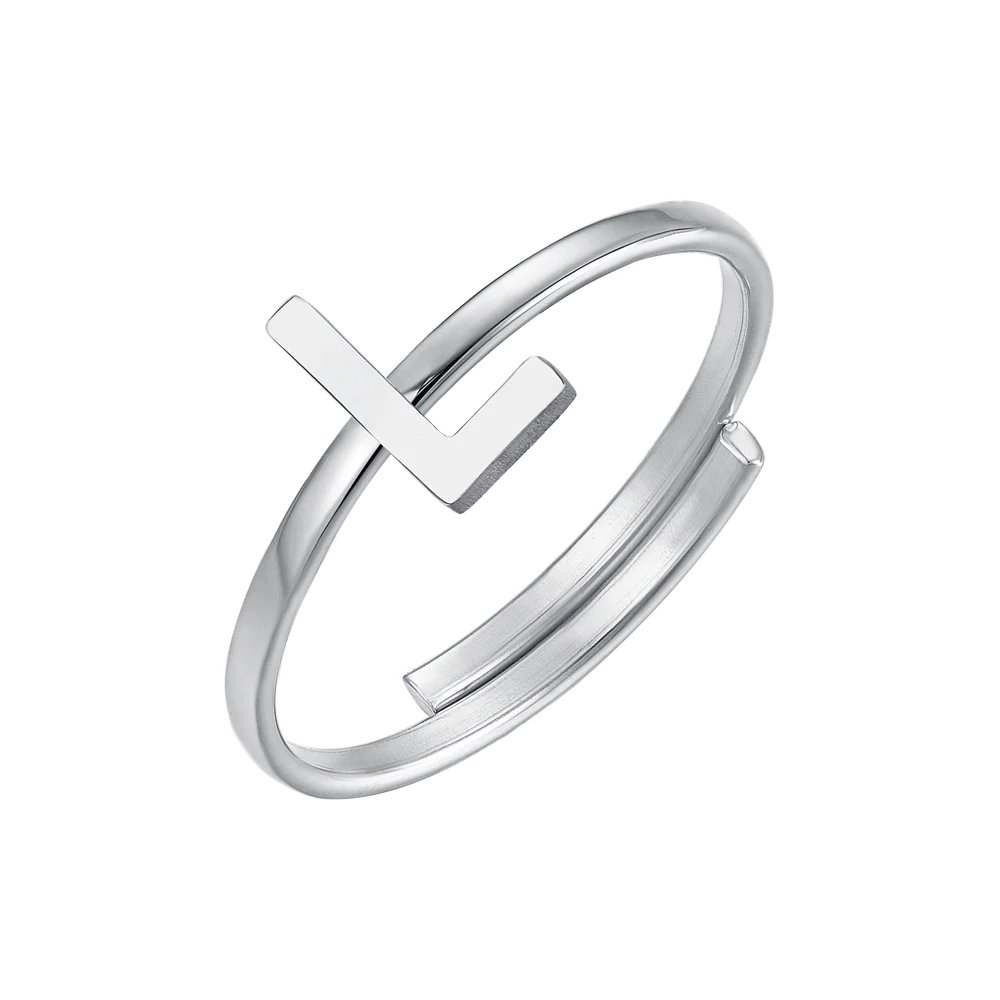 ANELLO DONNA IN ACCIAIO CON LETTERA - Image 12