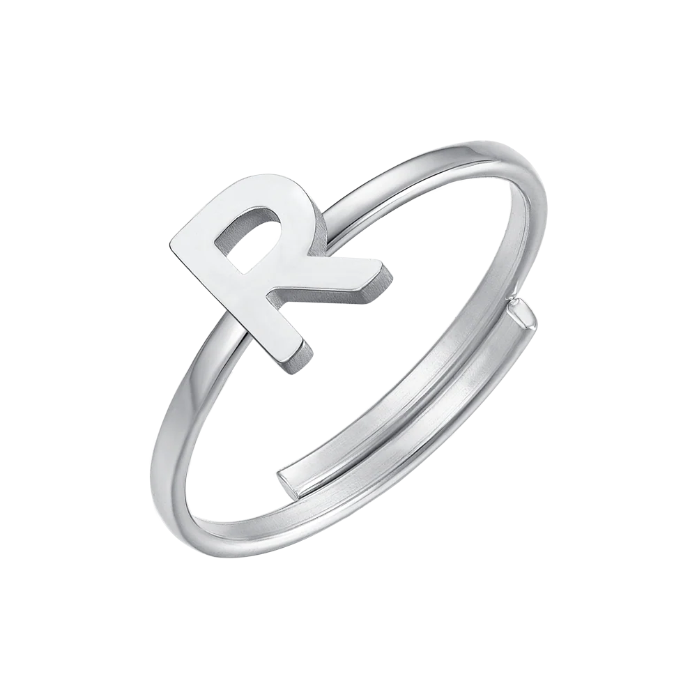 ANELLO DONNA IN ACCIAIO CON LETTERA - Image 18