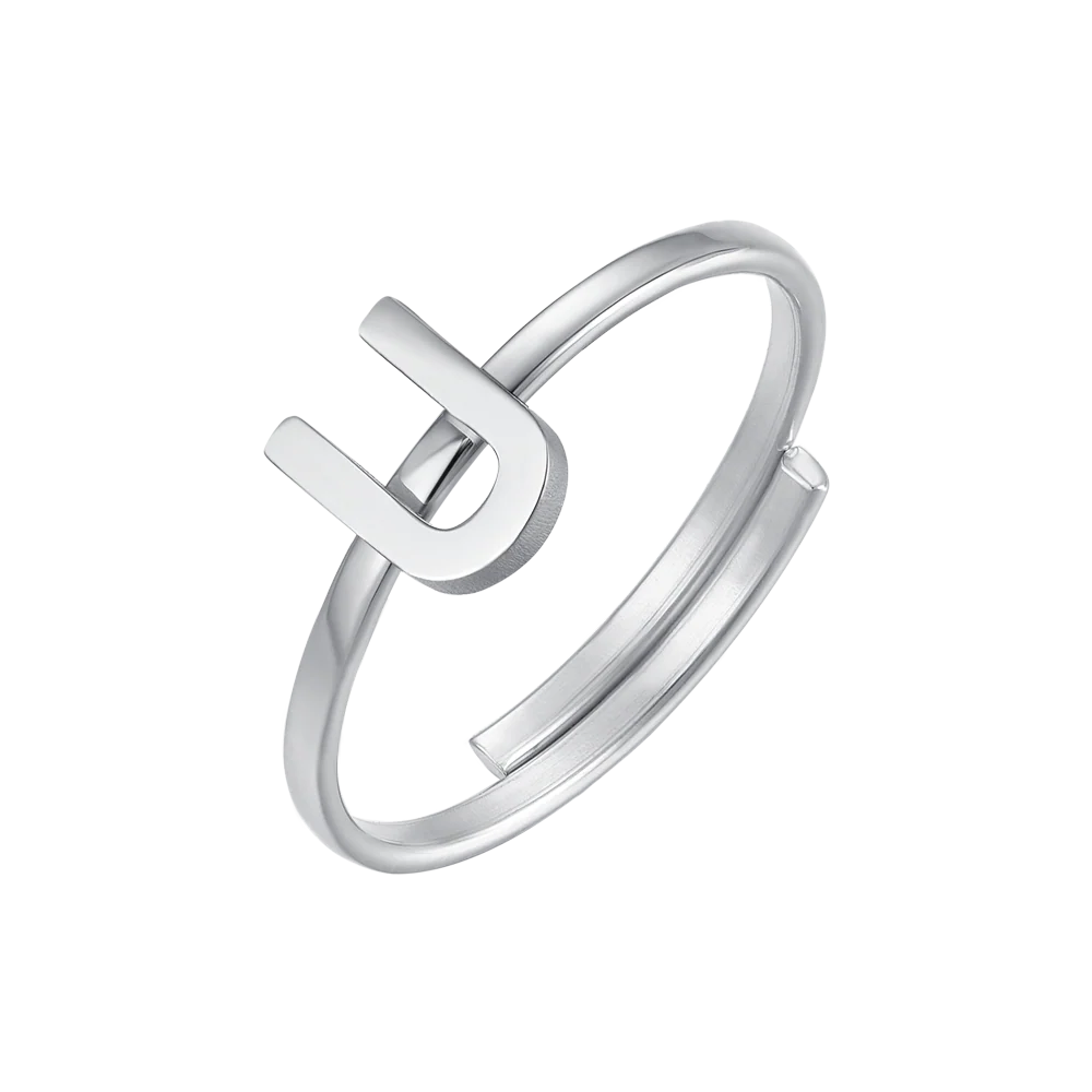 ANELLO DONNA IN ACCIAIO CON LETTERA - Image 21