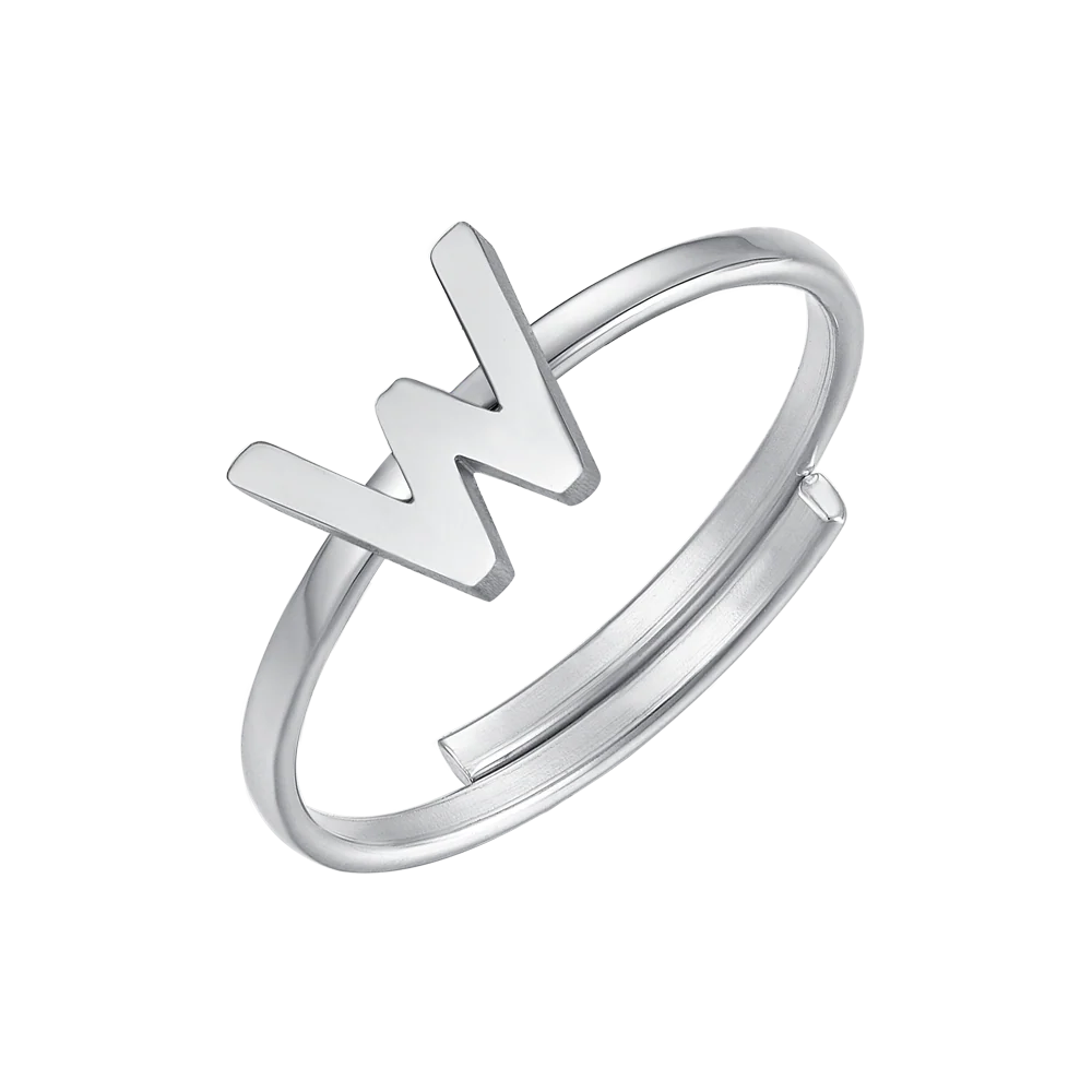 ANELLO DONNA IN ACCIAIO CON LETTERA - Image 23