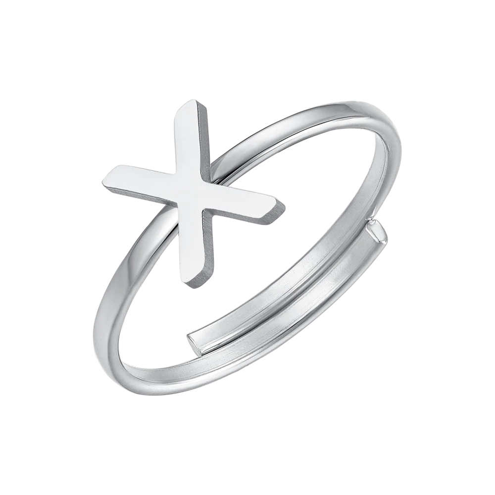 ANELLO DONNA IN ACCIAIO CON LETTERA - Image 25