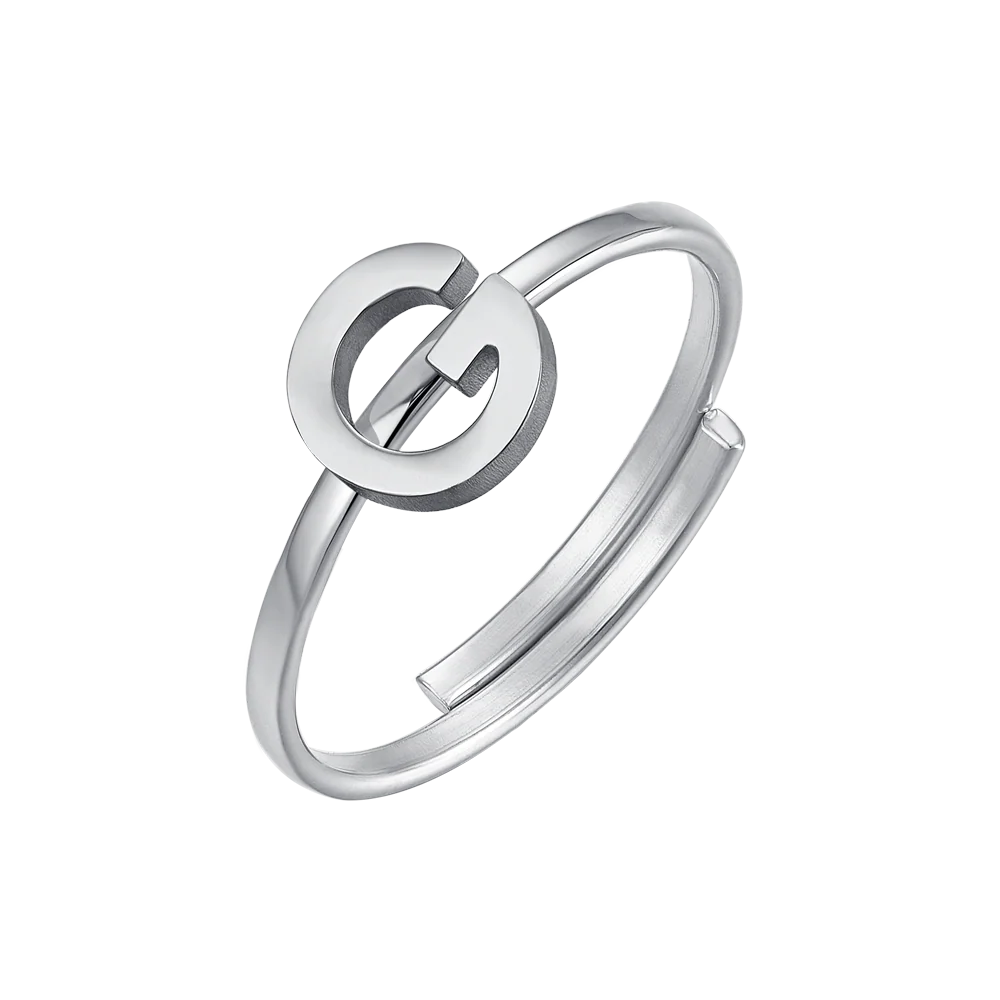 ANELLO DONNA IN ACCIAIO CON LETTERA - Image 7