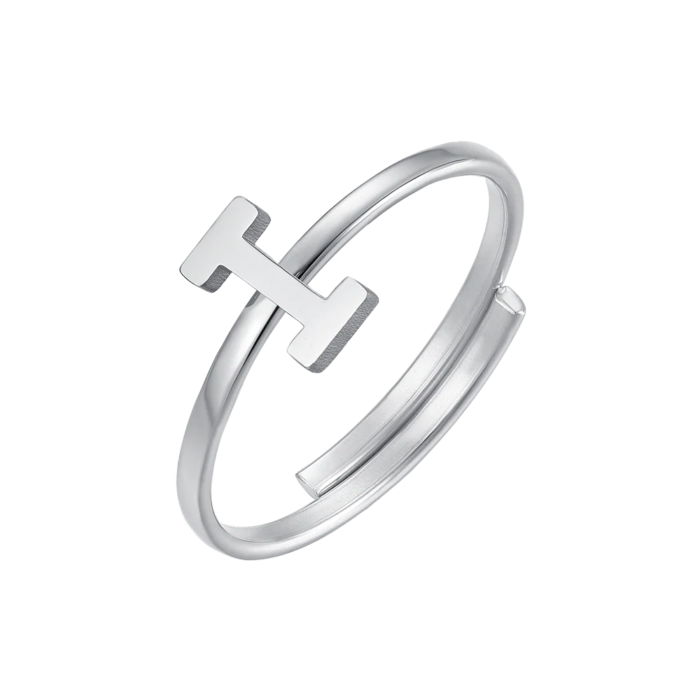 ANELLO DONNA IN ACCIAIO CON LETTERA - Image 9