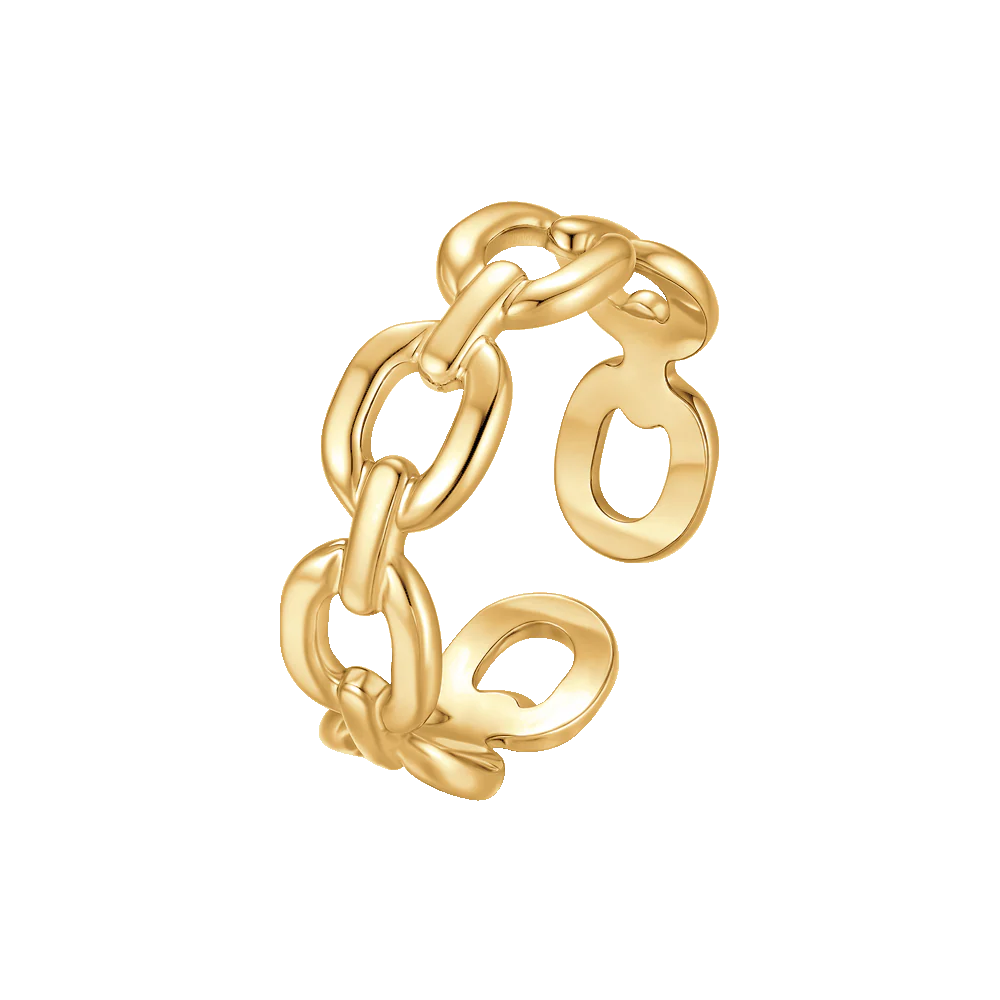 ANELLO DONNA IN ACCIAIO IP GOLD