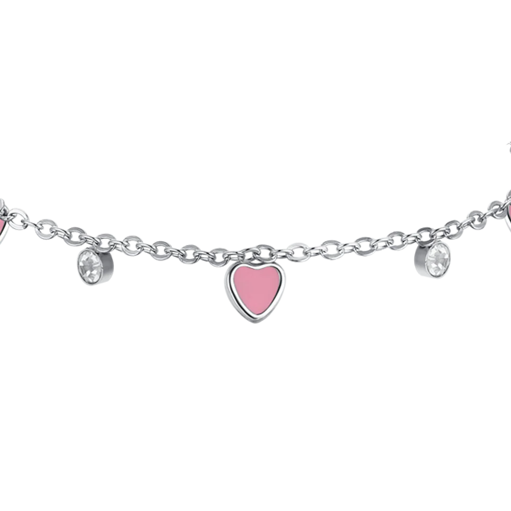 BRACCIALE BAMBINA IN ACCIAIO CON CUORE - Image 3