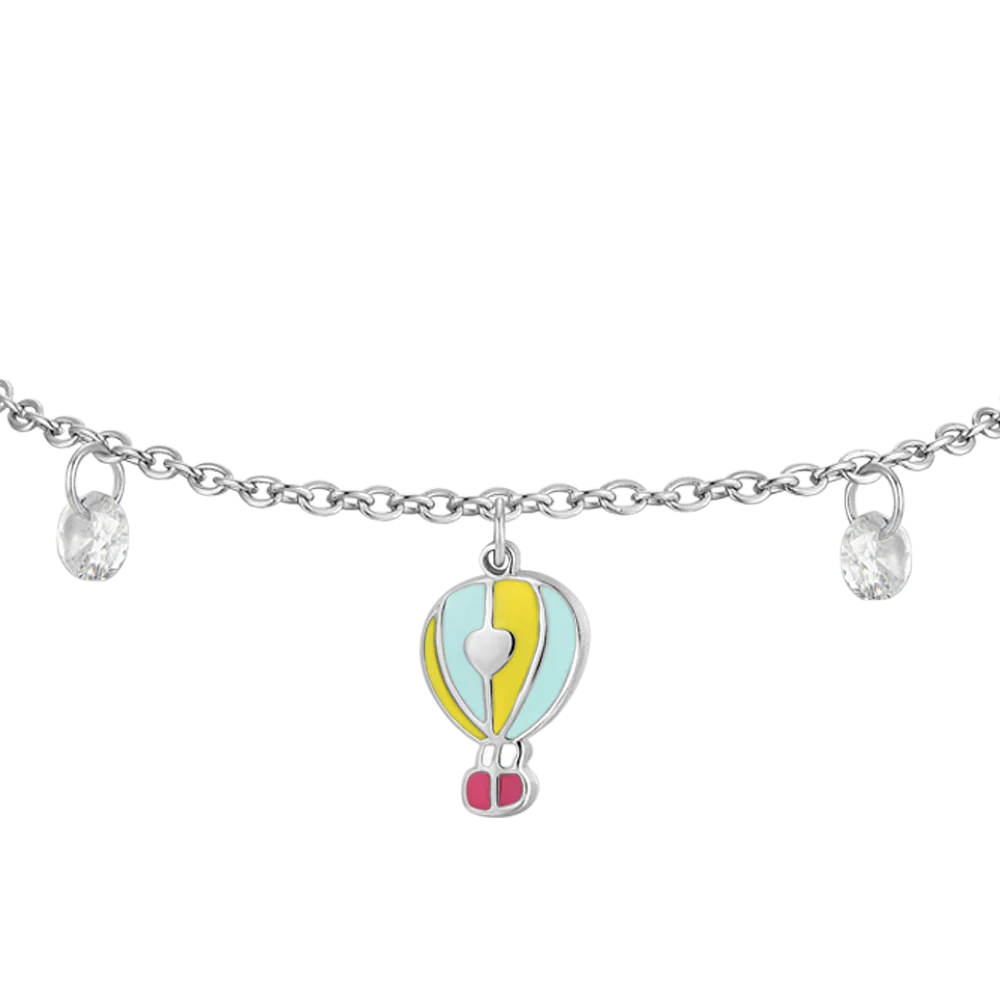 BRACCIALE BAMBINA IN ACCIAIO CON MONGOLFIERA - Image 2