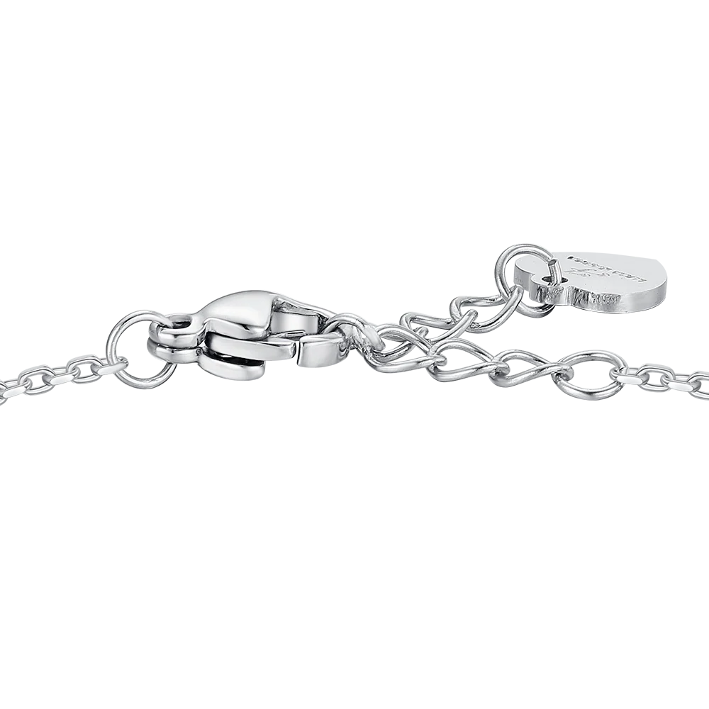 BRACCIALE BAMBINA IN ACCIAIO CON ZIRCONI ROSA - Image 3