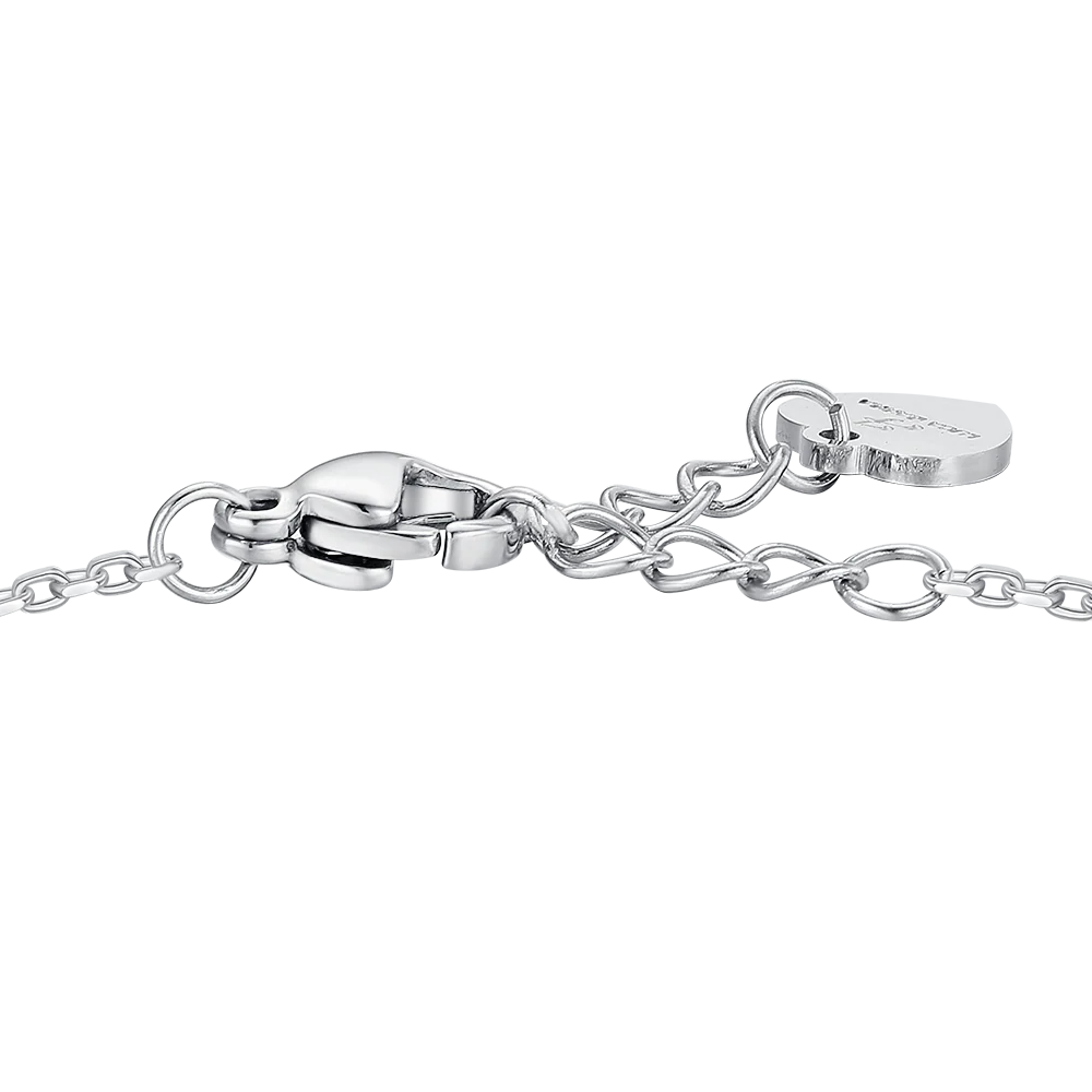 BRACCIALE BAMBINA IN ACCIAIO CON ZIRCONI VIOLA - Image 3