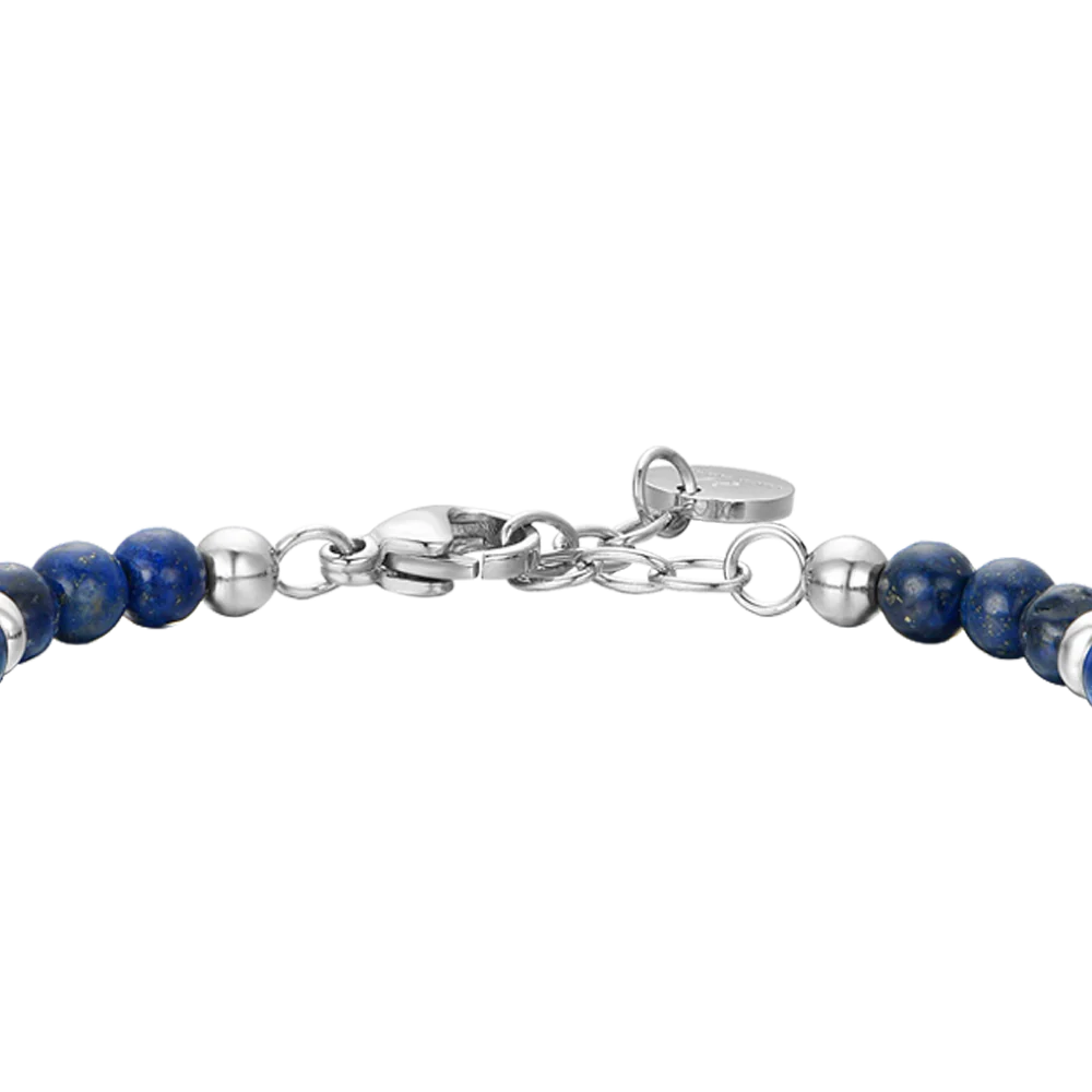 BRACCIALE BAMBINO IN ACCIAIO ANCORA CON PIETRE BLU - Image 5