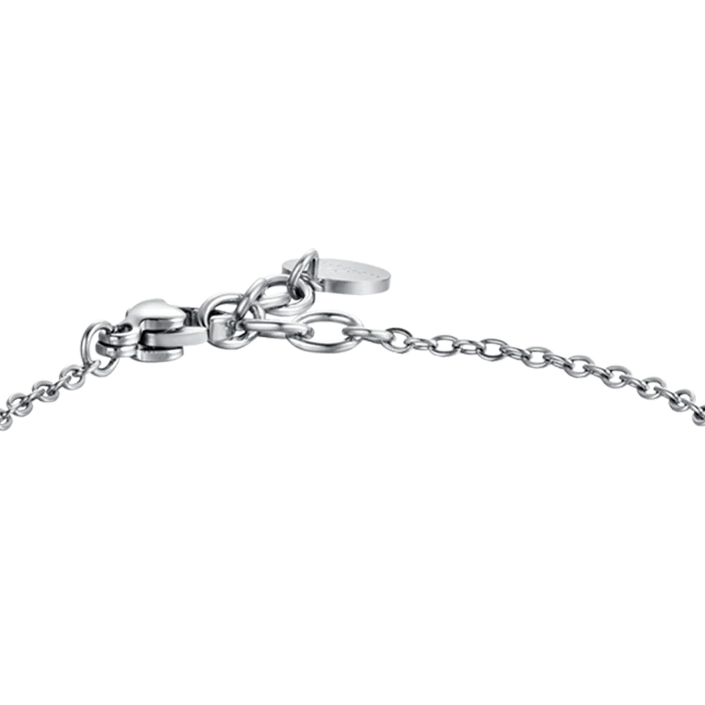 BRACCIALE BAMBINO IN ACCIAIO CON PIETRE BIANCHE E NERE - Image 5