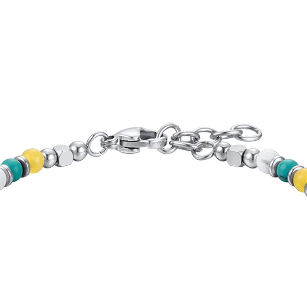 BRACCIALE BAMBINO IN ACCIAIO CON PIETRE MULTICOLOR - Image 5