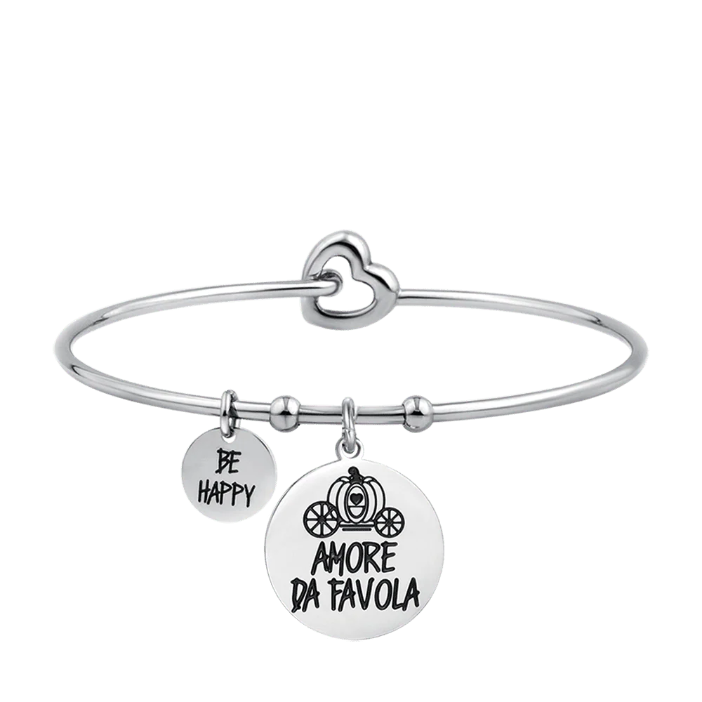 BRACCIALE DONNA IN ACCIAIO AMORE DA FAVOLA