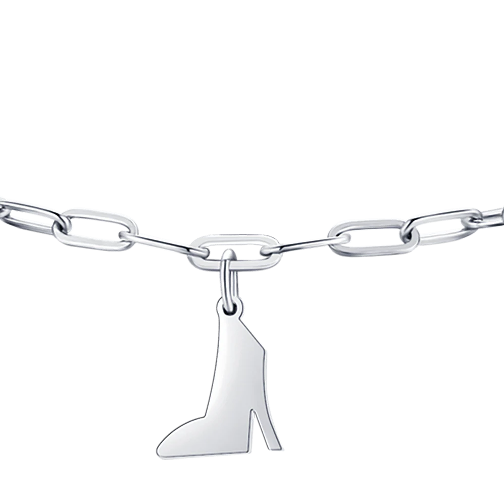 BRACCIALE DONNA IN ACCIAIO CON CUORE, SCARPA E STELLA - Image 4
