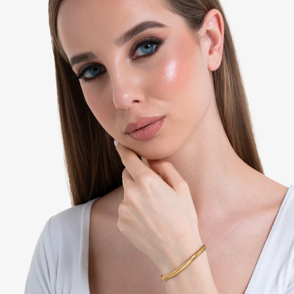 BRACCIALE DONNA IN ACCIAIO DORATO - Image 3