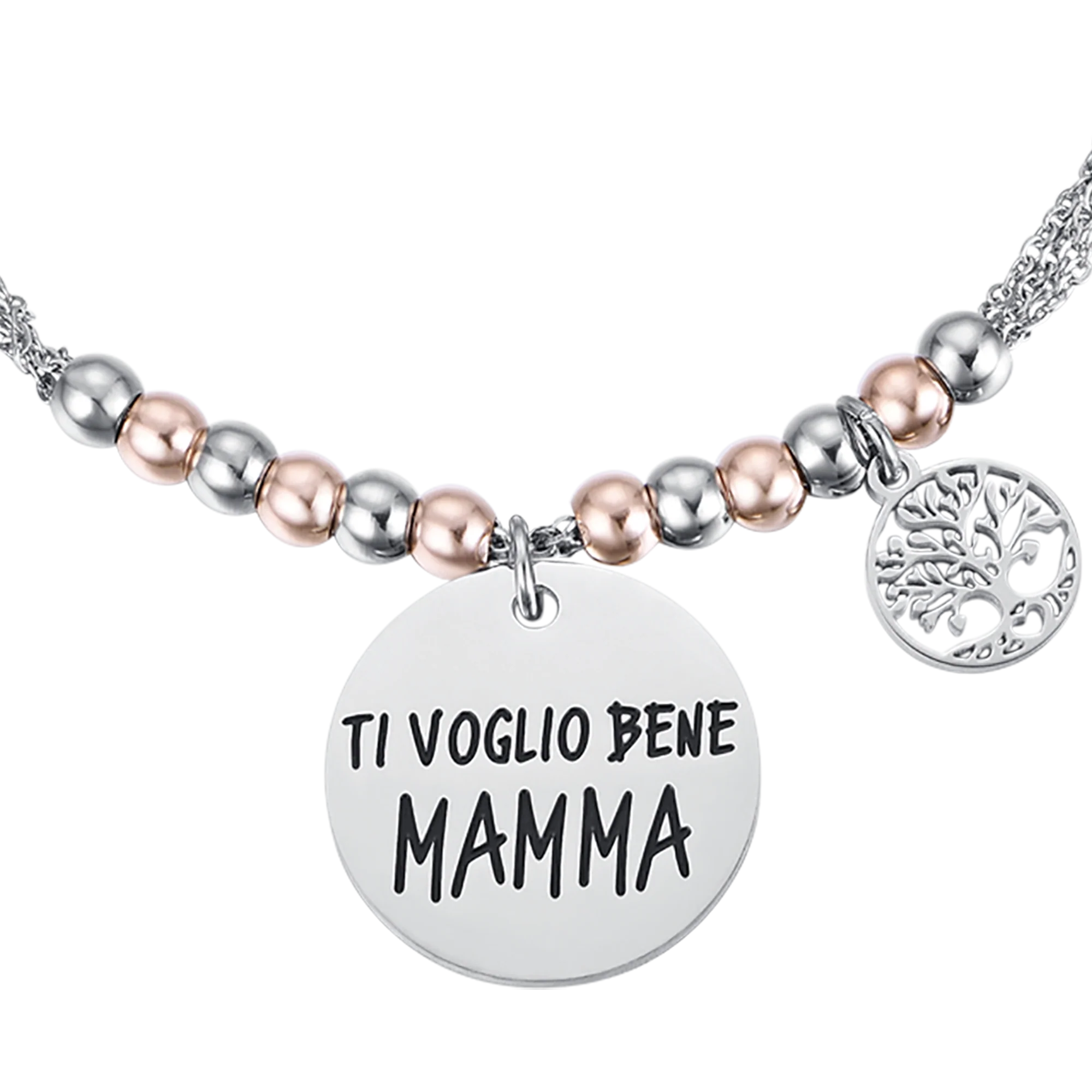 BRACCIALE DA DONNA IN ACCIAIO TI VOGLIO BENE MAMMA - Image 4