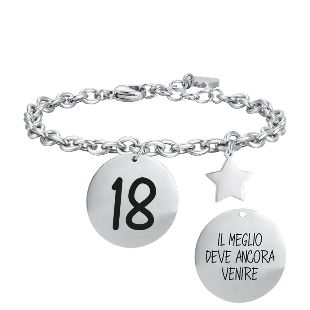 BRACCIALE DONNA IN ACCIAIO 18 IL MEGLIO DEVE ANCORA VENIRE