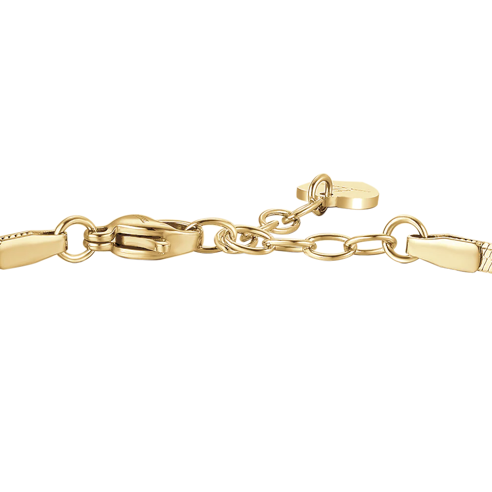 BRACCIALE DONNA IN ACCIAIO COLORE ORO CON ZIRCONE BIANCO - Image 6