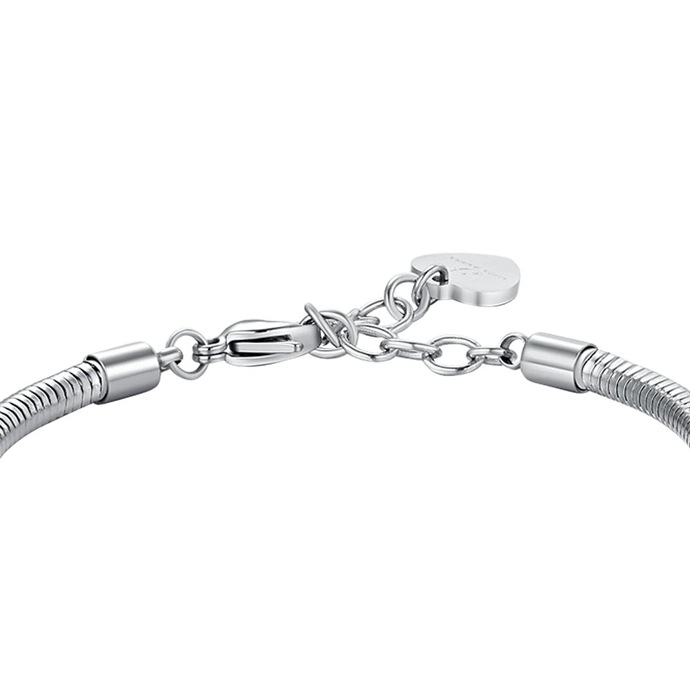 BRACCIALE DONNA IN ACCIAIO CON ALBERO DELLA VITA CON CRISTALLI BIANCHI - Image 5