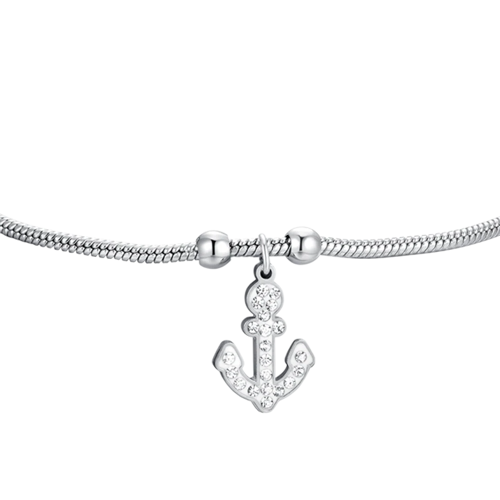 BRACCIALE DONNA IN ACCIAIO CON ANCORA - Image 4