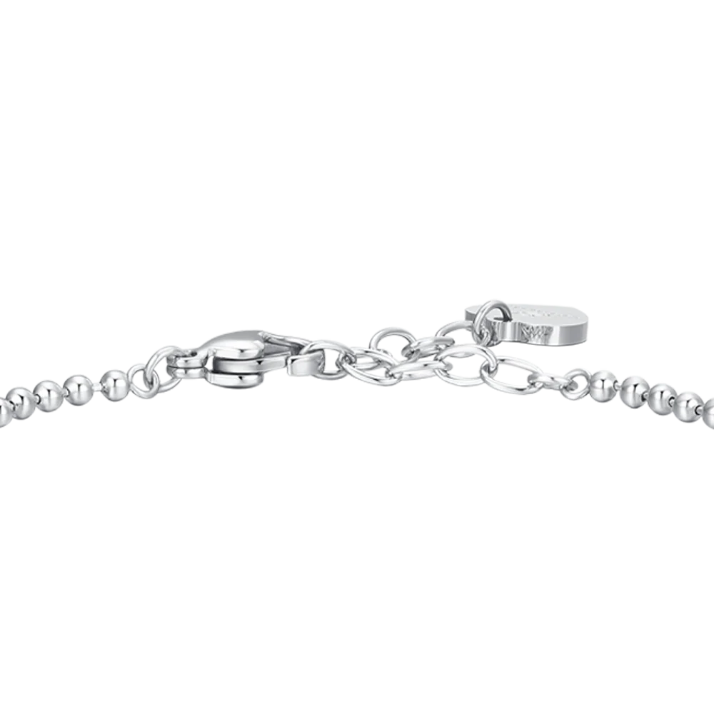 BRACCIALE DONNA IN ACCIAIO CON ANGELO E ZIRCONE BIANCO - Image 5