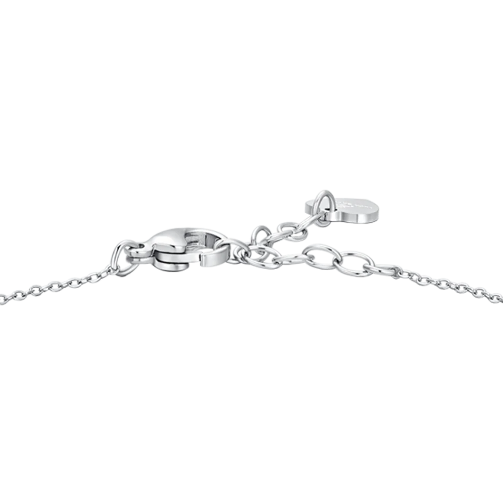 BRACCIALE DONNA IN ACCIAIO CON CROCE E ZIRCONI BLU - Image 5
