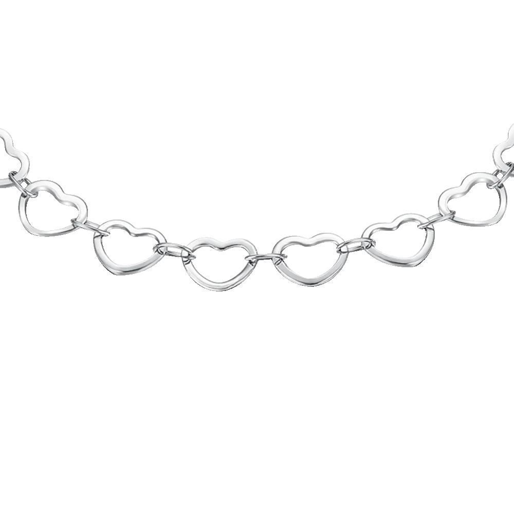 BRACCIALE DONNA IN ACCIAIO CON CUORI - Image 5