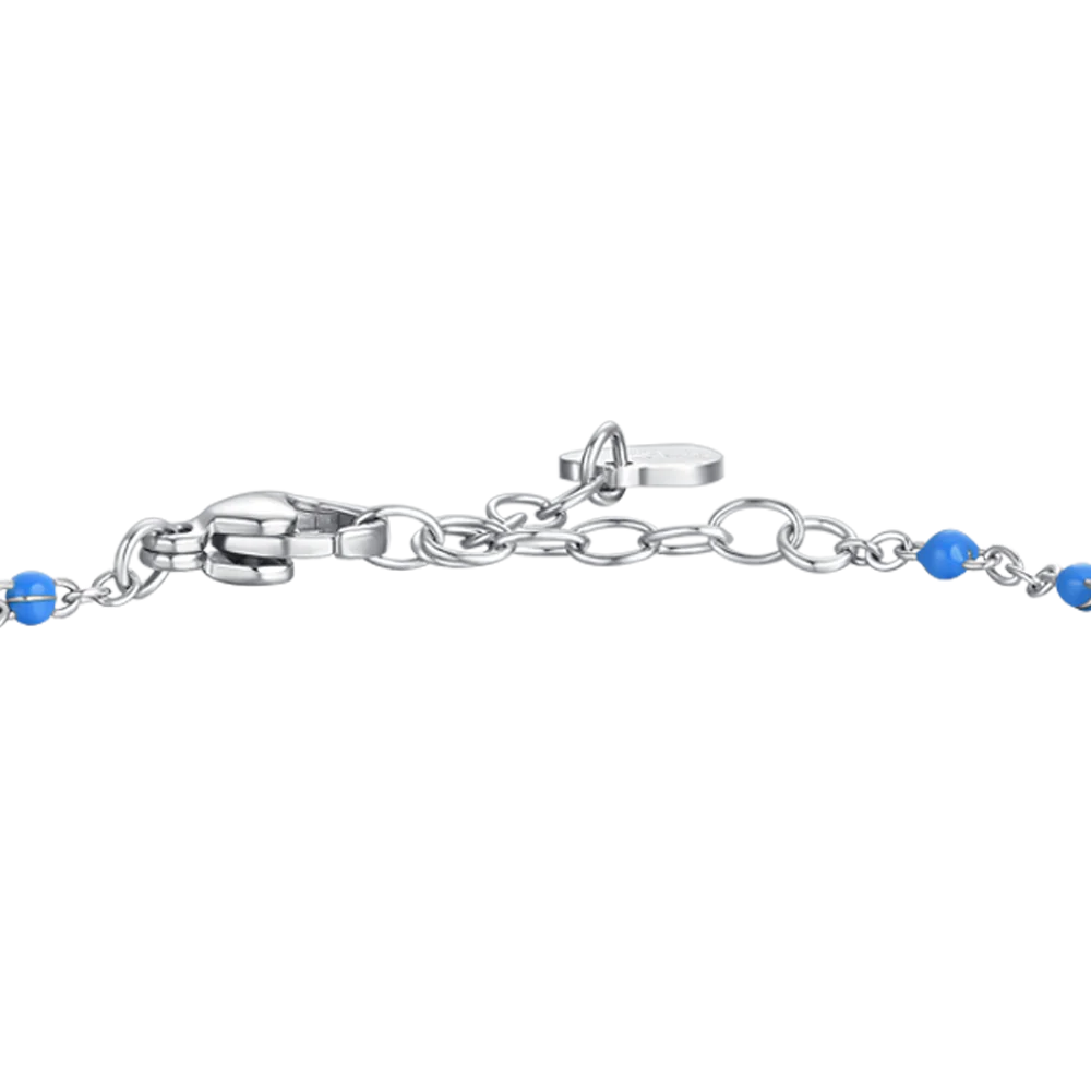 BRACCIALE DONNA IN ACCIAIO CON FARFALLA,CRISTALLO E PIETRE CON SMALTO MULTICOLOR - Image 5