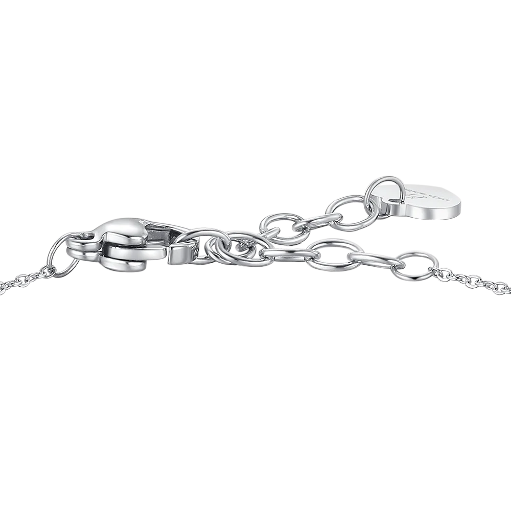BRACCIALE DONNA IN ACCIAIO CON PERLE E QUADRIFOGLIO - Image 6