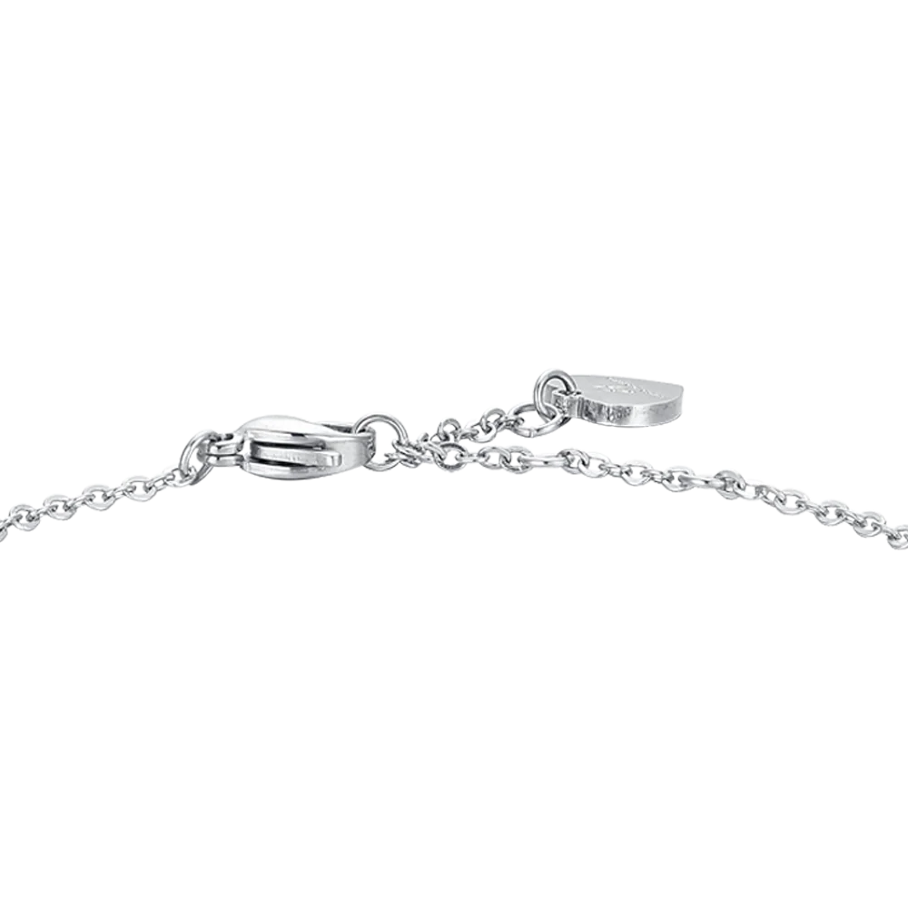 BRACCIALE DONNA IN ACCIAIO CON PERLE SINTETICHE E SOLE - Image 5