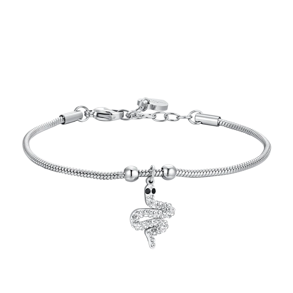 BRACCIALE DONNA IN ACCIAIO CON SERPENTE