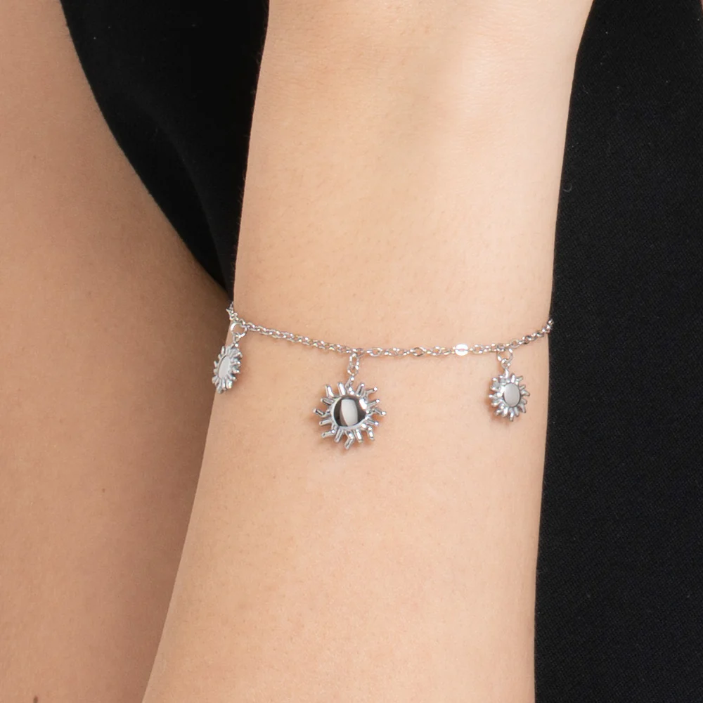 BRACCIALE DONNA IN ACCIAIO CON SOLE - Image 2