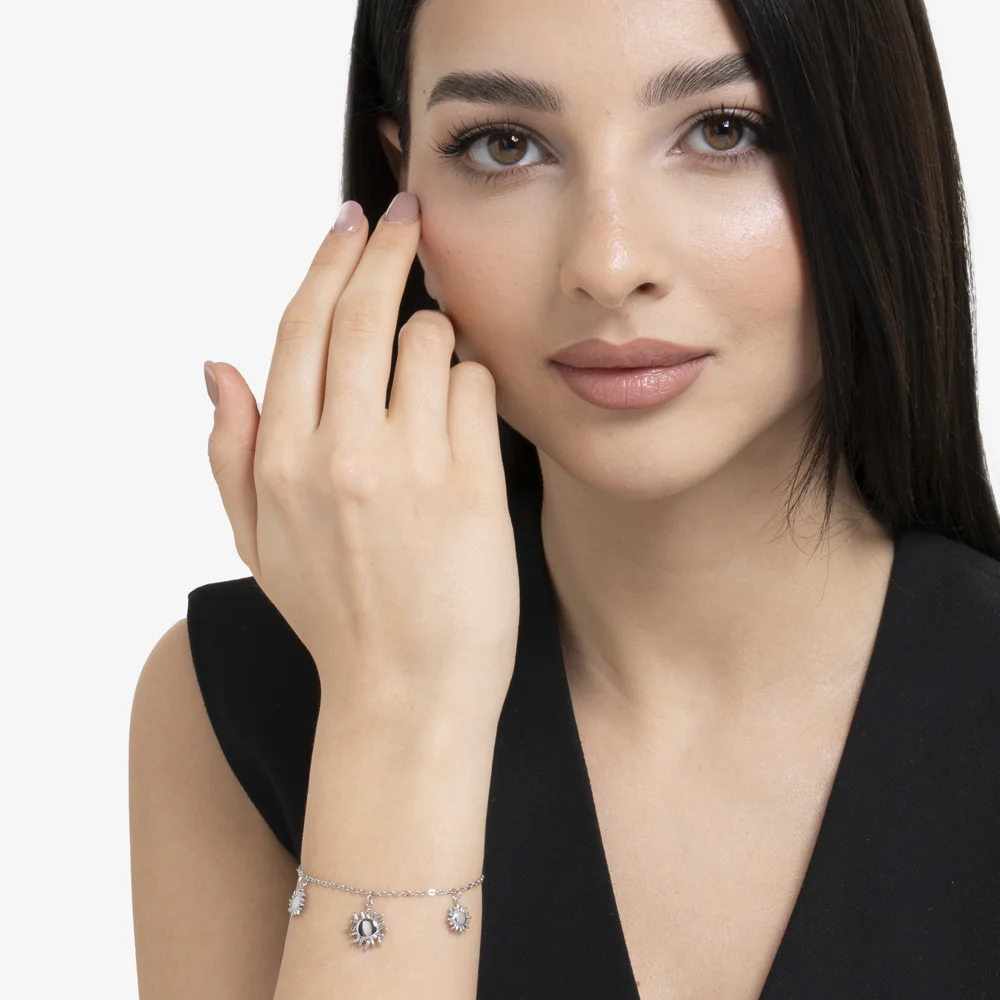 BRACCIALE DONNA IN ACCIAIO CON SOLE - Image 3