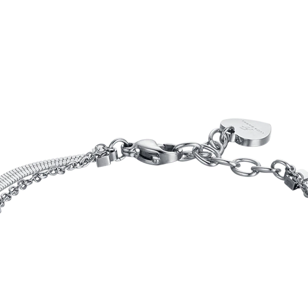 BRACCIALE DONNA IN ACCIAIO CON SOLE CON CRISTALLI BIANCHI - Image 5