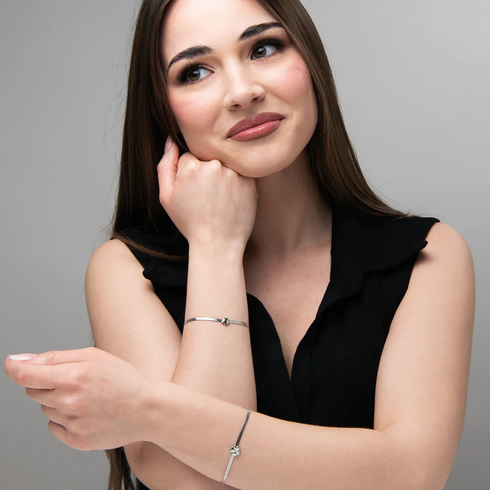 BRACCIALE DONNA IN ACCIAIO CON STELLA - Image 4