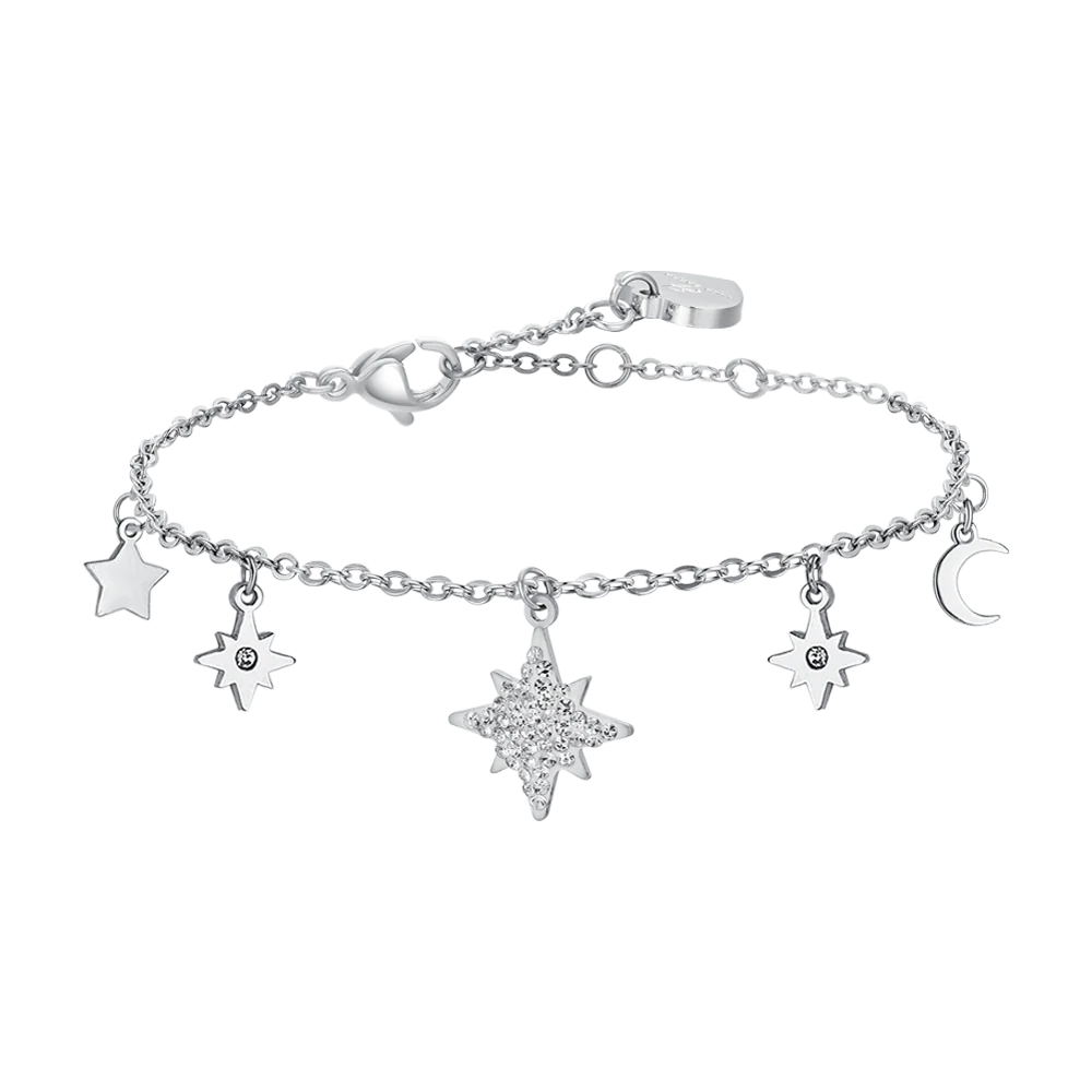 BRACCIALE DONNA IN ACCIAIO CON STELLA DI SISSI