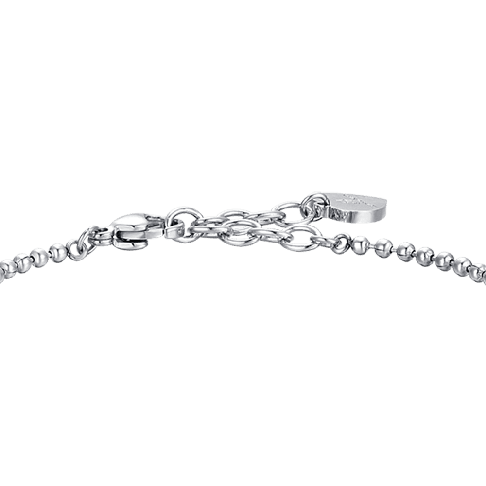 BRACCIALE DONNA IN ACCIAIO CON STELLA E ZIRCONE ROSA - Image 5