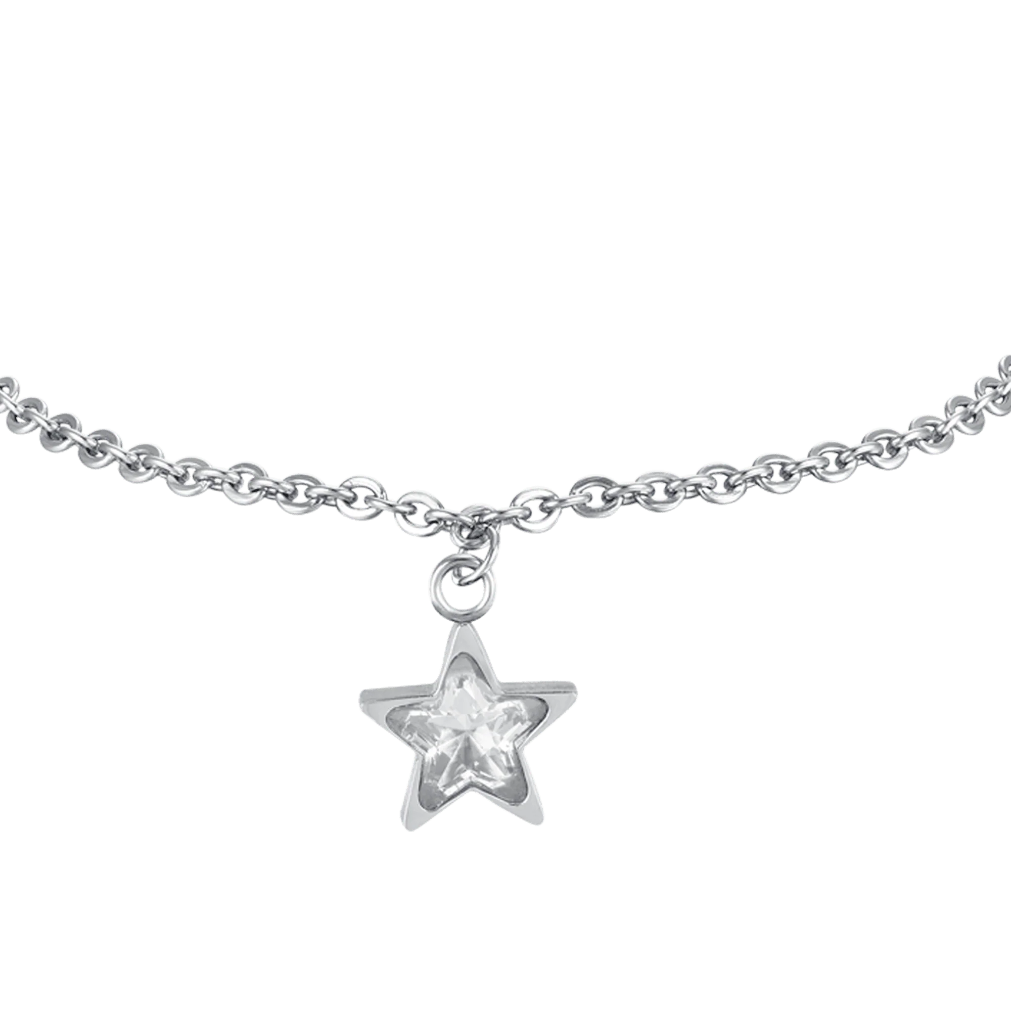 BRACCIALE DONNA IN ACCIAIO CON STELLA PUNTO LUCE BIANCO - Image 5