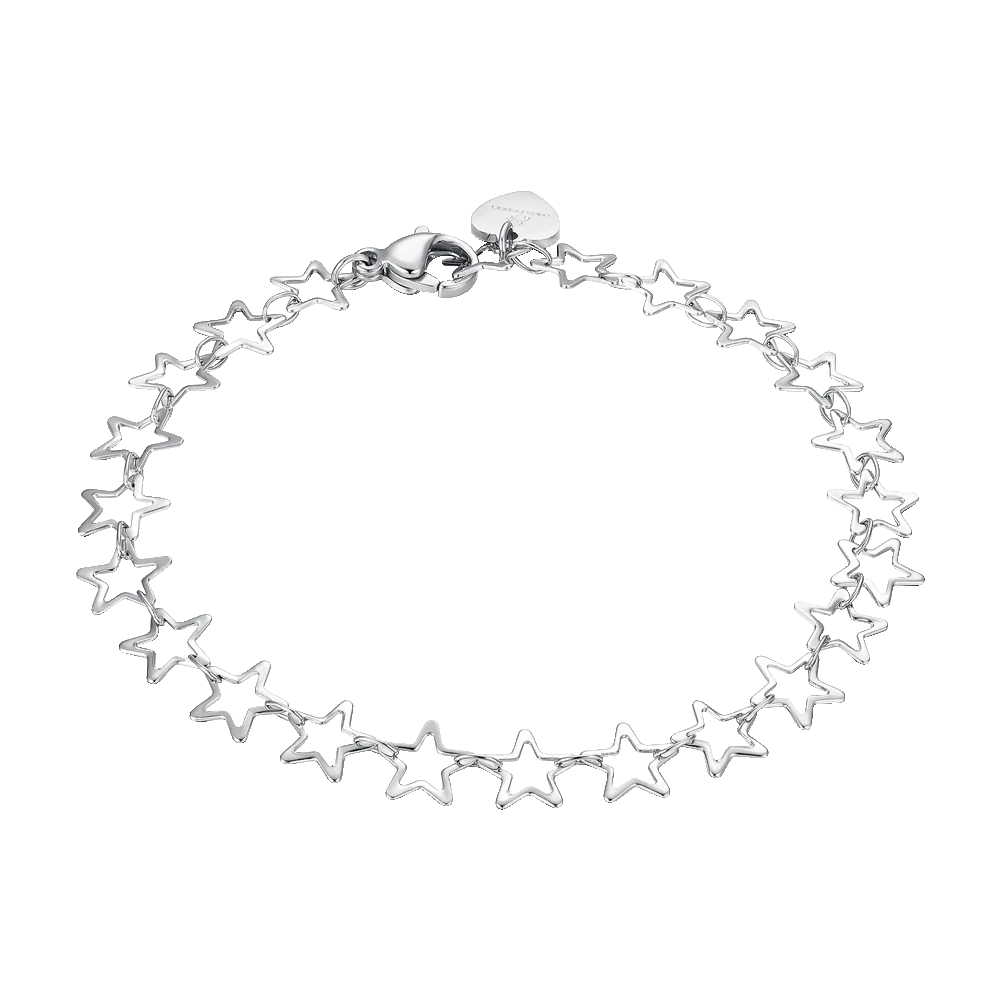 BRACCIALE DONNA IN ACCIAIO CON STELLE