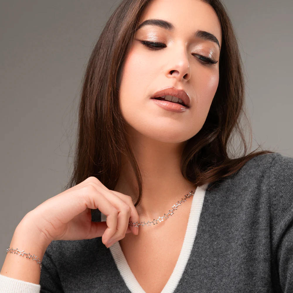 BRACCIALE DONNA IN ACCIAIO CON STELLE - Image 4