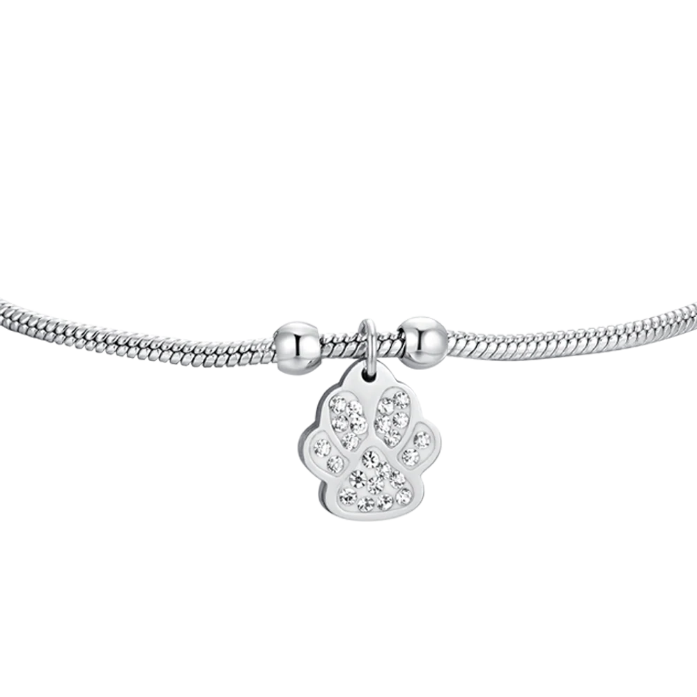BRACCIALE DONNA IN ACCIAIO CON ZAMPETTA - Image 4