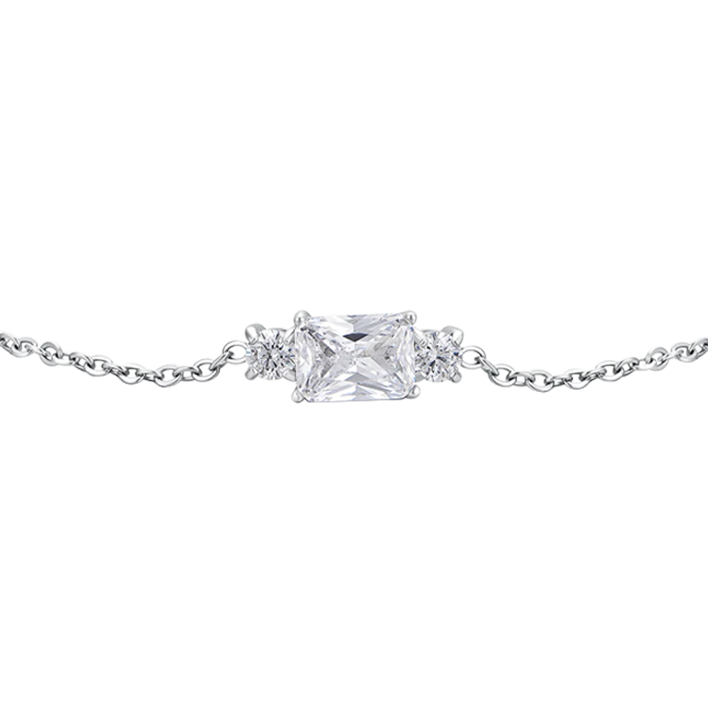 BRACCIALE DONNA IN ACCIAIO CON ZIRCONI BIANCHI - Image 4