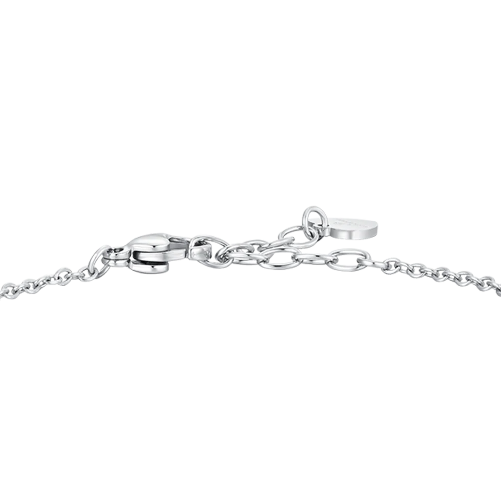 BRACCIALE DONNA IN ACCIAIO CON ZIRCONI ROSA - Image 5