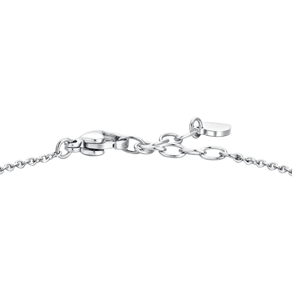 BRACCIALE DONNA IN ACCIAIO CON ZIRCONI ROSA E BIANCHI - Image 5