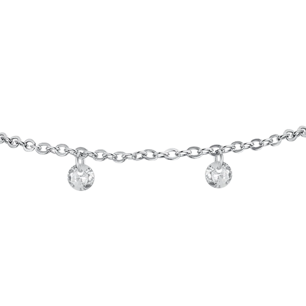 BRACCIALE DONNA IN ACCIAIO CRISTALLI BIANCHI - Image 4