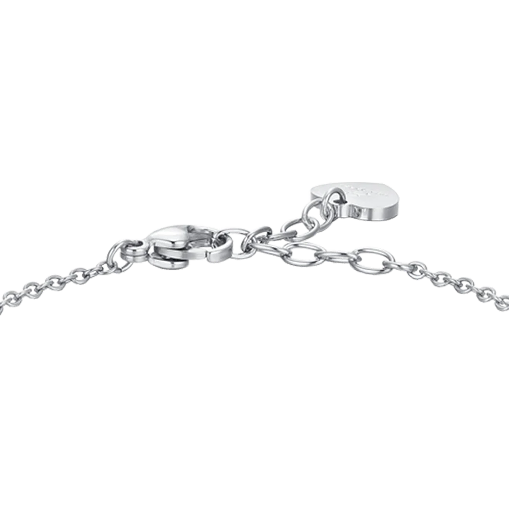 BRACCIALE DONNA IN ACCIAIO CRISTALLI E ZIRCONE ROSA - Image 5