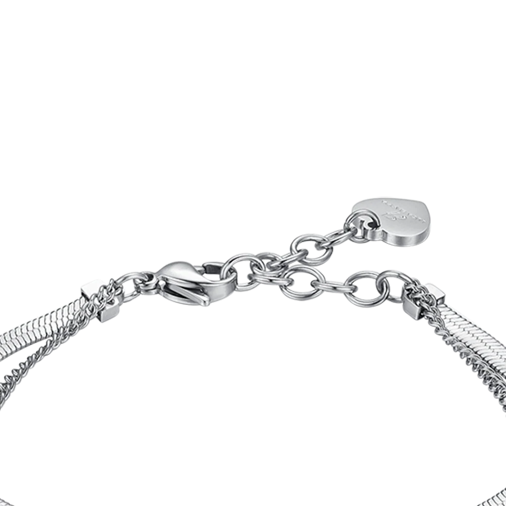 BRACCIALE DONNA IN ACCIAIO FARFALLE CON CRISTALLI BIANCHI - Image 5