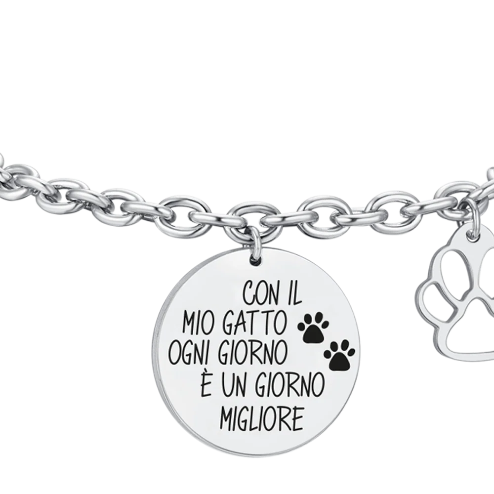 BRACCIALE DONNA IN ACCIAIO GATTO - Image 4