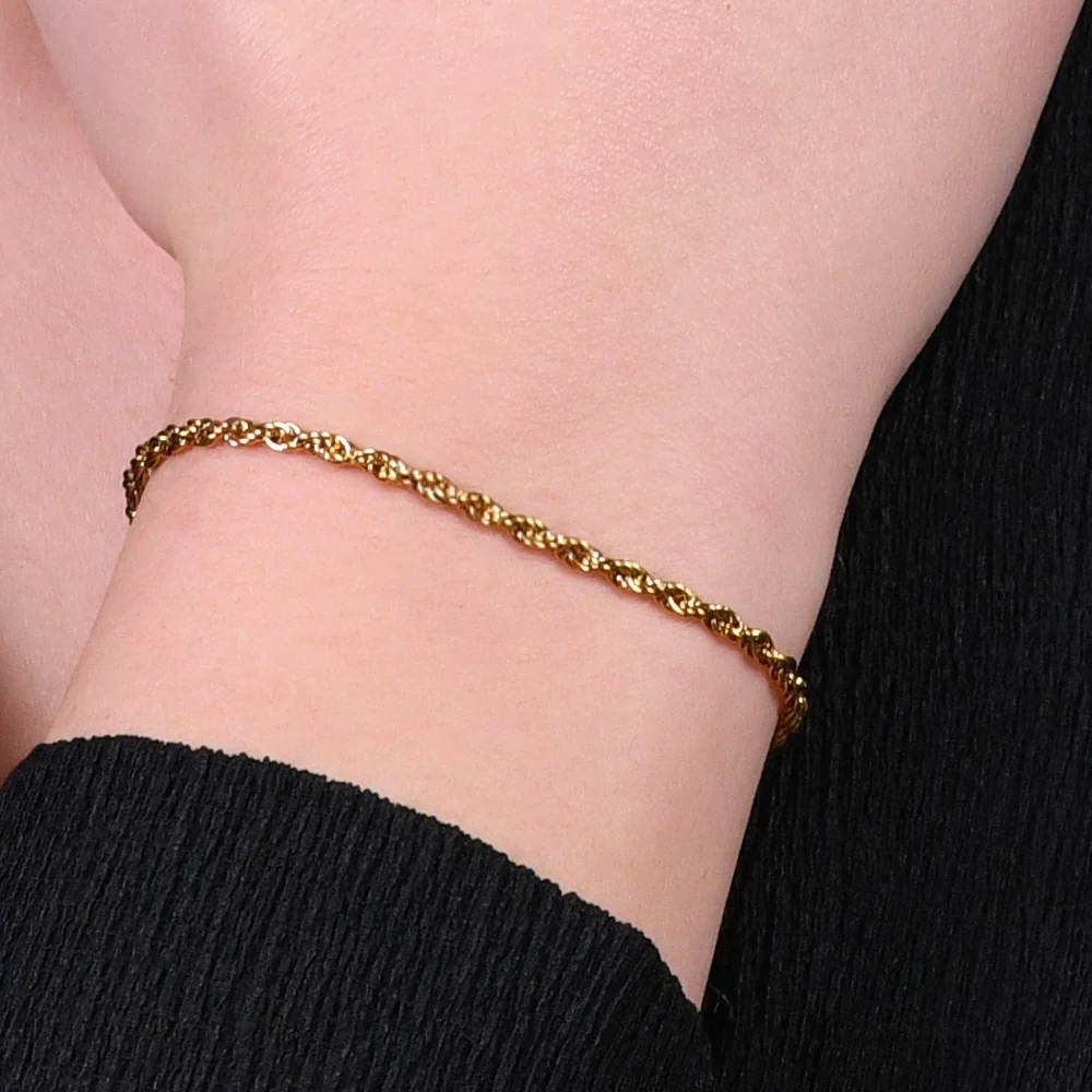 BRACCIALE DONNA IN ACCIAIO IP GOLD - Image 2