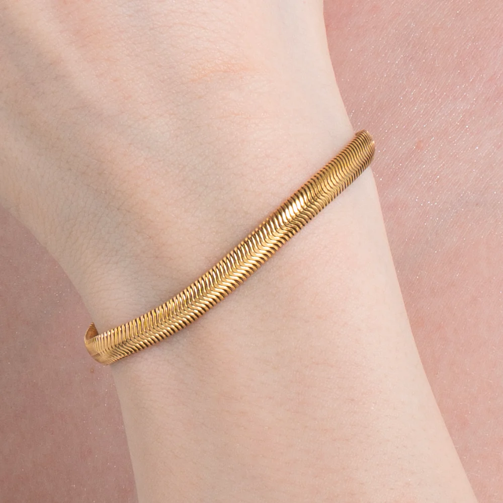 BRACCIALE DONNA IN ACCIAIO IP GOLD - Image 2